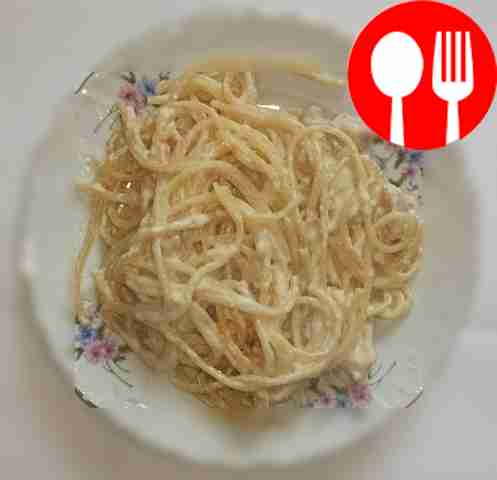 Макароны в сливочном соусе