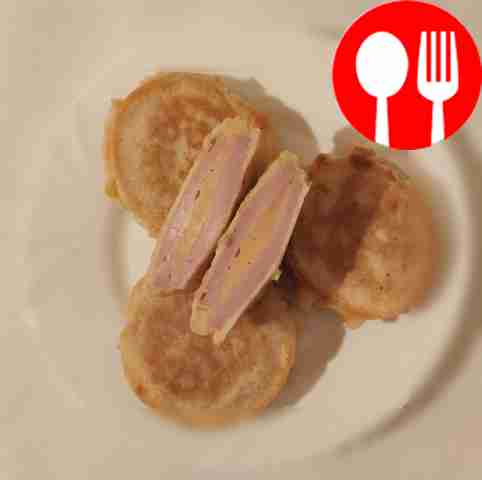 Оладьи из колбасы