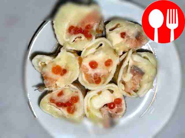 Роллы из классических блинов