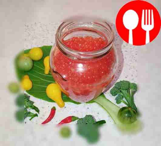 Serve garnished with fresh vegetables.