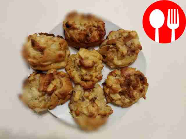 Ленивые булочки с яблоком и корицей Lazy apple and cinnamon rolls