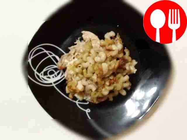 Макароны с курицей в духовке