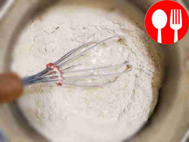 Beat the eggs into a deep bowl and add milk to...