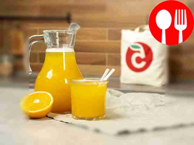 Pumpkin juice with orange