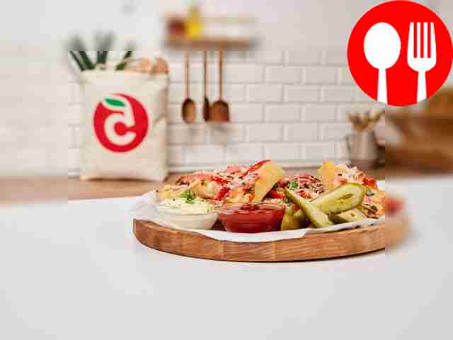 Quick pan pizza with homemade base