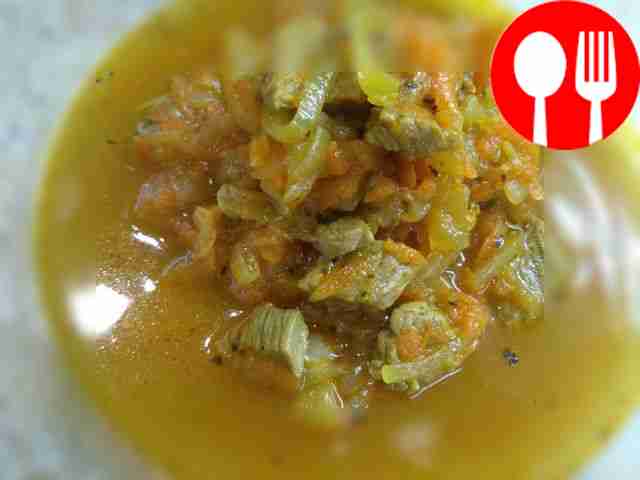 Turkey thigh goulash