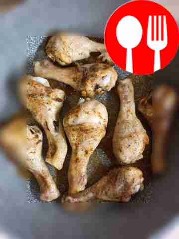 Chicken drumsticks for a quick dinner