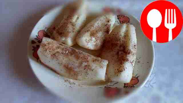 Sprinkle with cinnamon and powdered sugar.