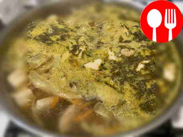 Суп-лапша с копченой грудкой