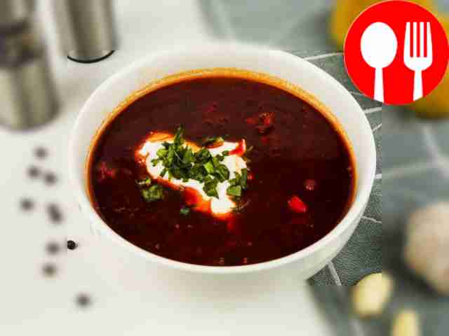 Aromatic borscht has a very rich taste, which...