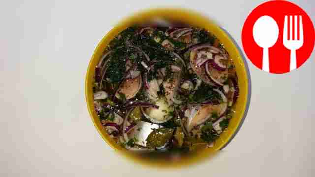 Mackerel with dill seeds