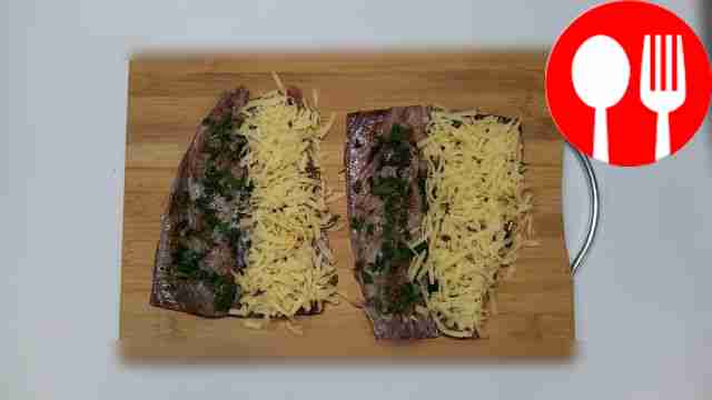 Chop the greens and grate the cheese on a...