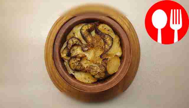 Нежная скумбрия с печеным картофелем