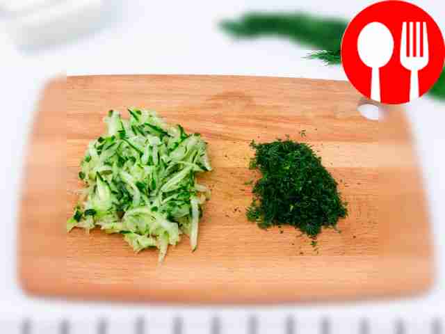 Finely chop the dill and grate the fresh...