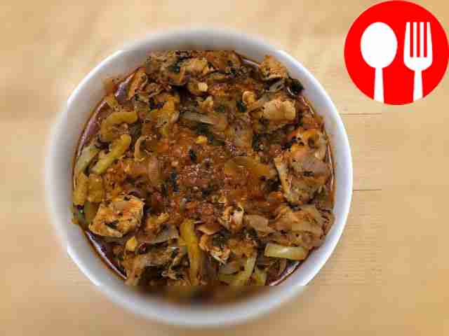 Традиционное чахохбили с сушеным базиликом