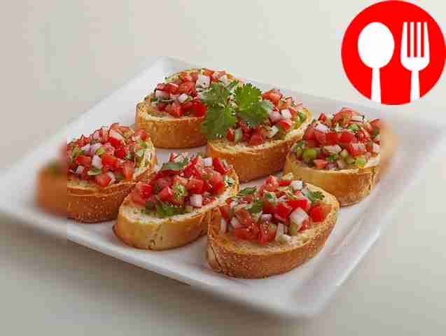 Брускетта с томатной сальсой
