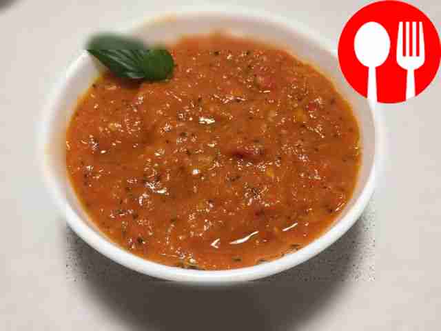 Serve the sauce in a sauceboat, garnished with...