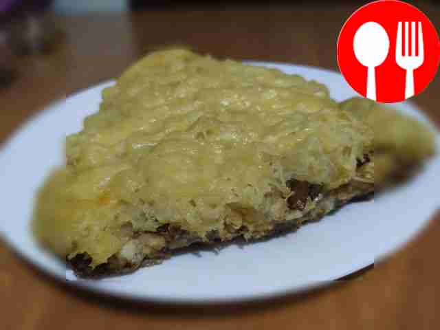 Baked mackerel with cheese