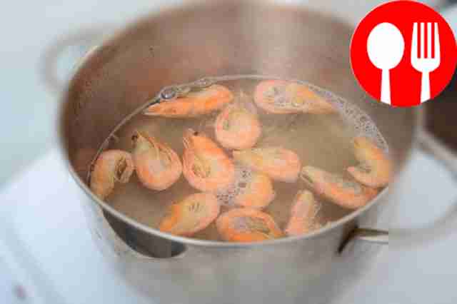 Boil vegetables and shrimp separately and...