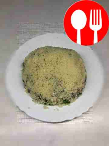 Place the nutritious salad with couscous and...