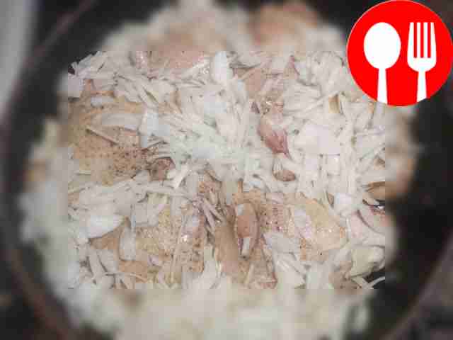 Add some butter and chopped onion to the fried...