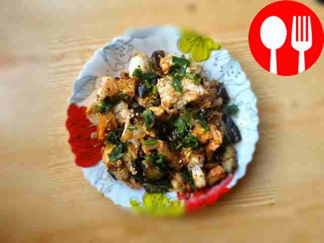 Чахохбили с баклажанами