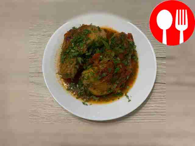 Fragrant chakhokhbili with carrots