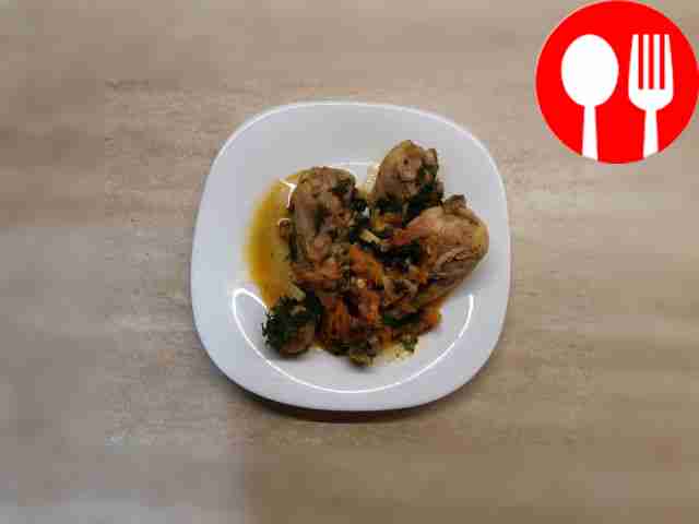 Chakhokhbili from chicken drumsticks