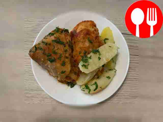 Сытный чахохбили с картофелем