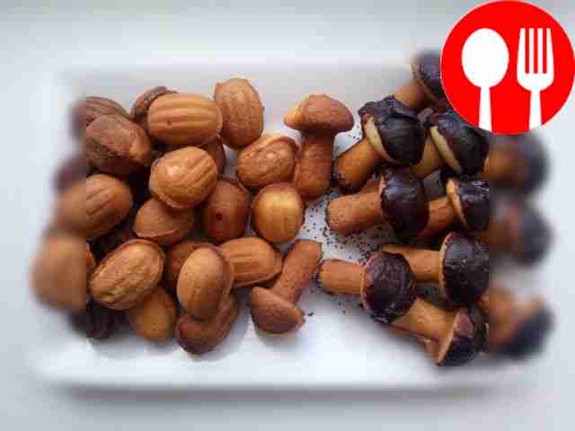 Домашнее печенье «Грибочки и орешки»