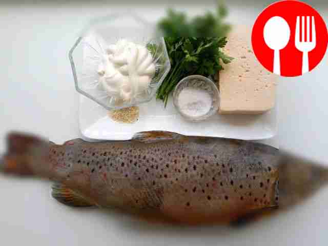 Cut a piece of cheese and place it on a plate...