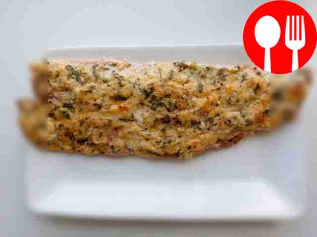 Fragrant trout with cheese