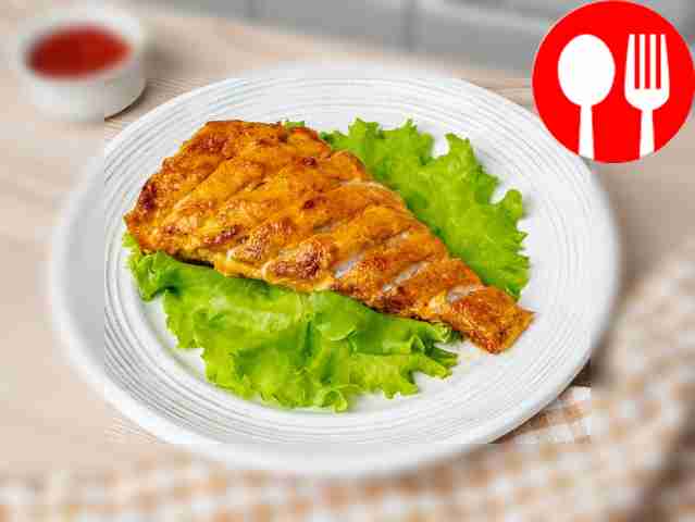 Запеченный морской окунь в маринаде