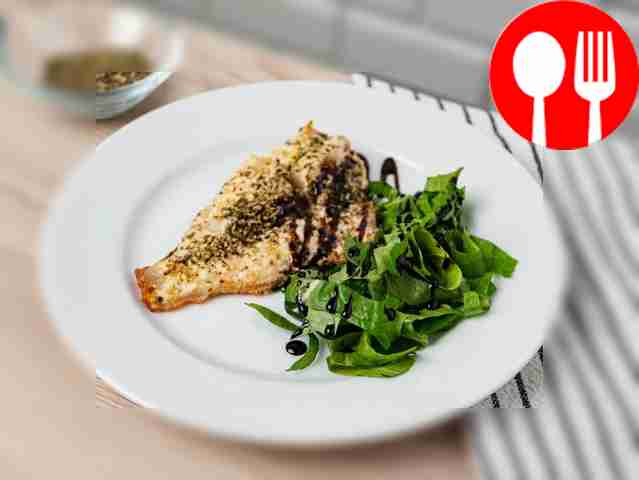 Окунь, запеченный в майонезе