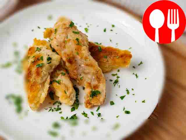 Perch fried in batter