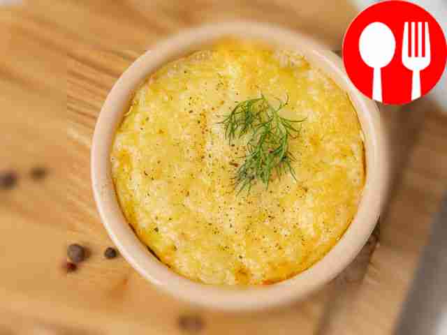 Mashed Potato Casserole with Cheese
