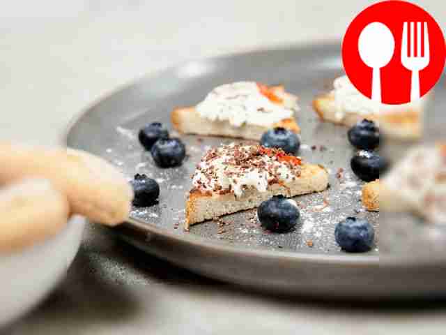 Toast on a frying pan