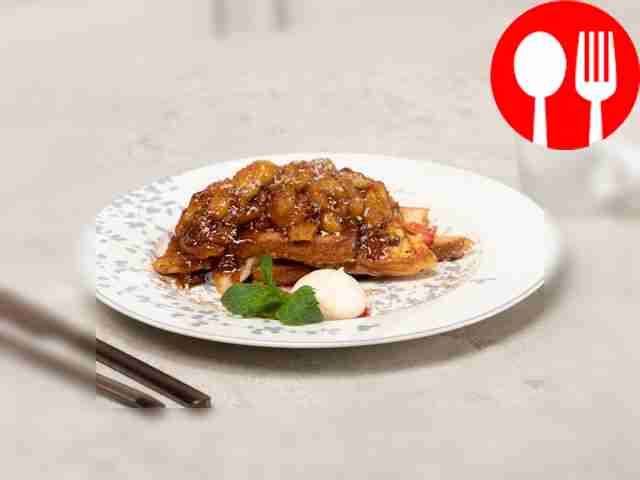 Тост с бананом