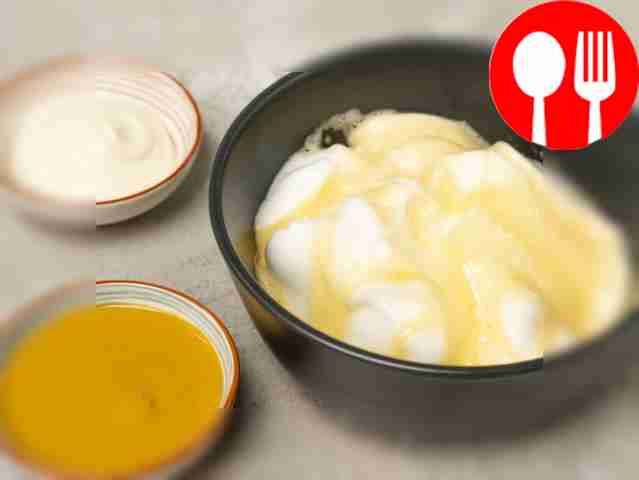 Prepare the filling. Place the yolk in a...