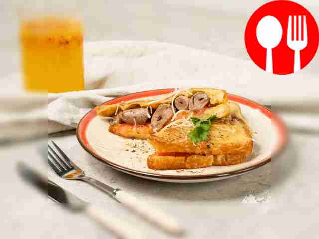 Тост с куриными сердечками