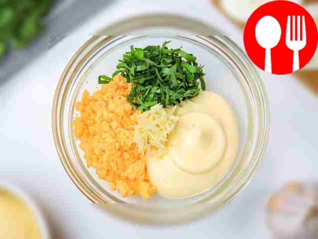 Take the mixture and place it in the egg...