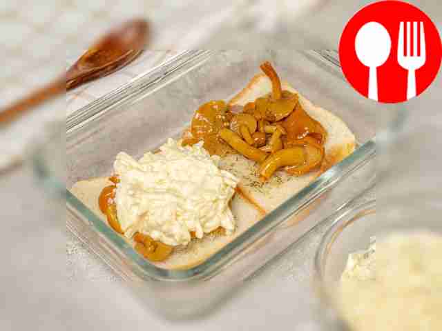 Prepare some toast. Carefully place the...