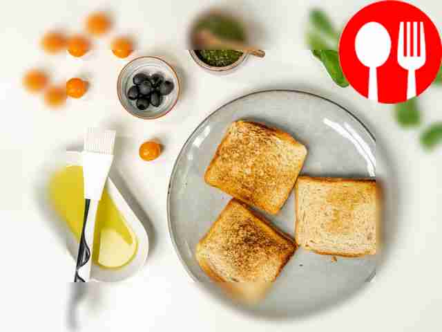 Prepare some toast. Grease the finished bread...