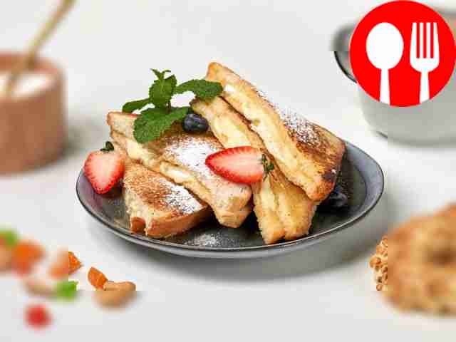 Тост с белым шоколадом