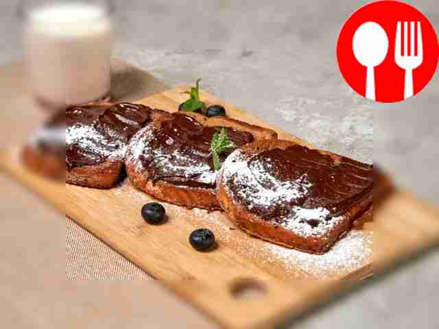 Тост с горьким шоколадом