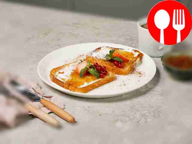 Тост с абрикосовым джемом