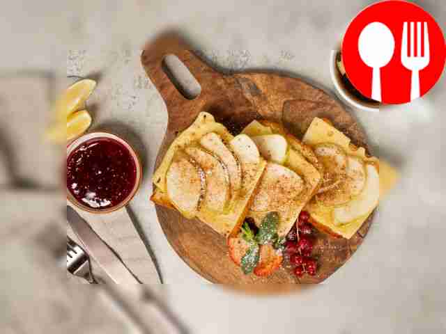 Serve the emmental cheese toasts hot,...