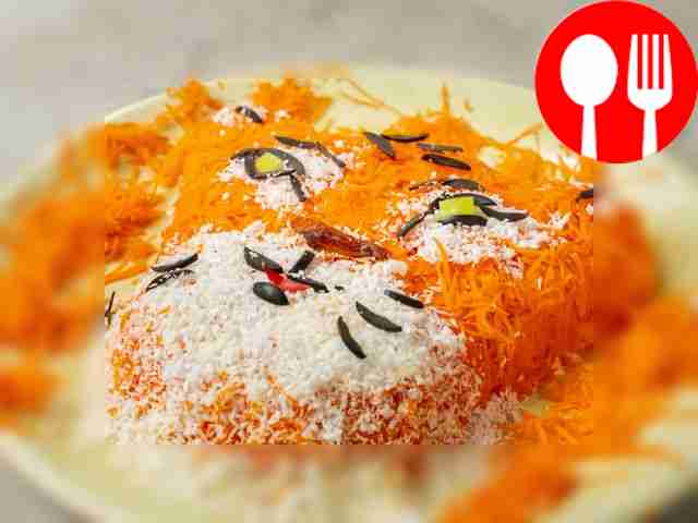 Assemble the salad. Lubricate each layer with...