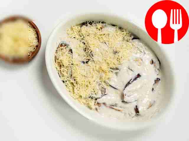 Make milk sauce. Pour milk into a saucepan and...