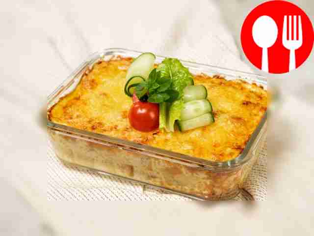 Moussaka with rice